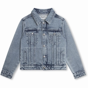 Odor Resistant Tech Snow Ready Outfit Zadig & Voltaire Bleach Denim Jacket