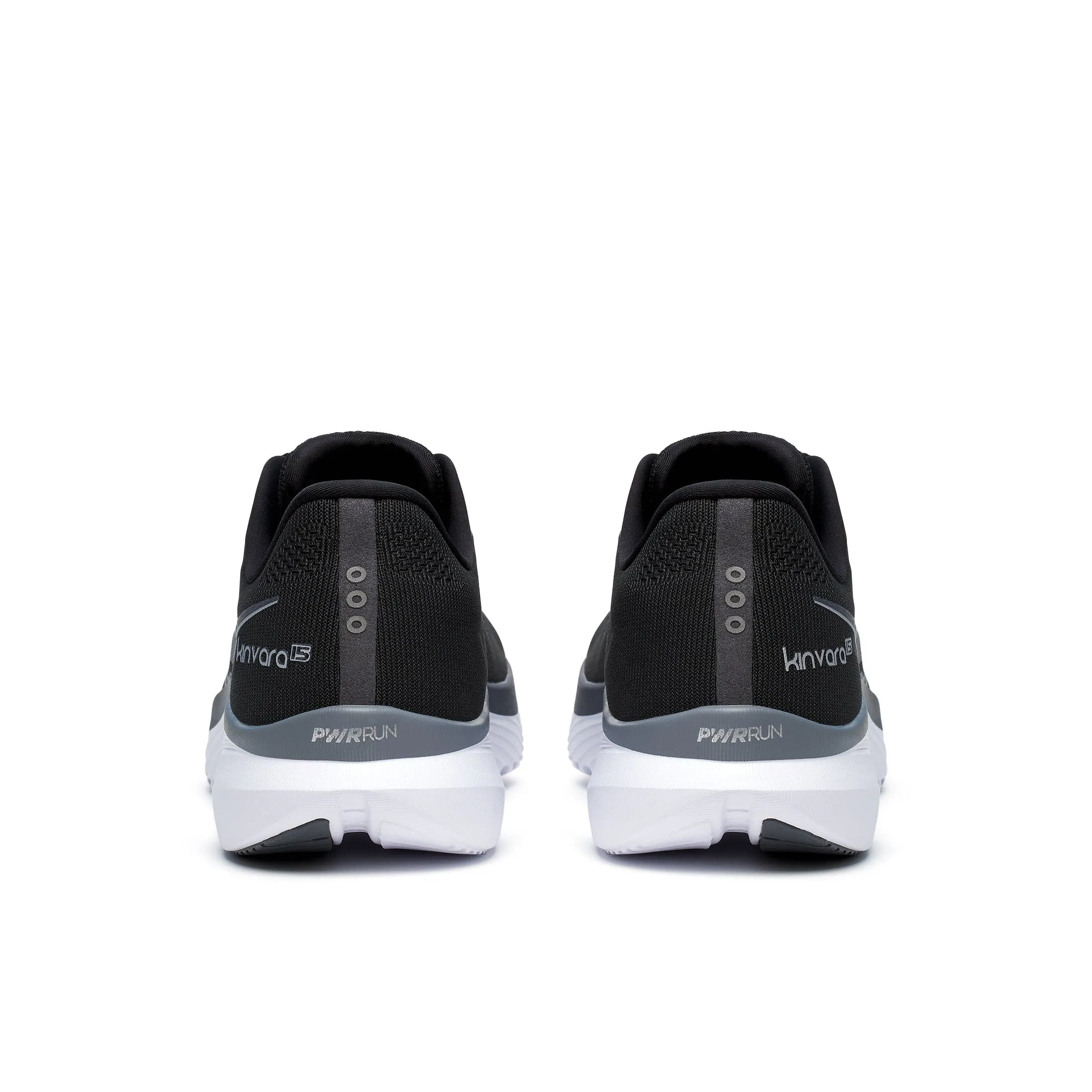 Step Ease Sustainable Footwear Technology Saucony Kinvara 15 Men's Running Shoes Black/White AW24