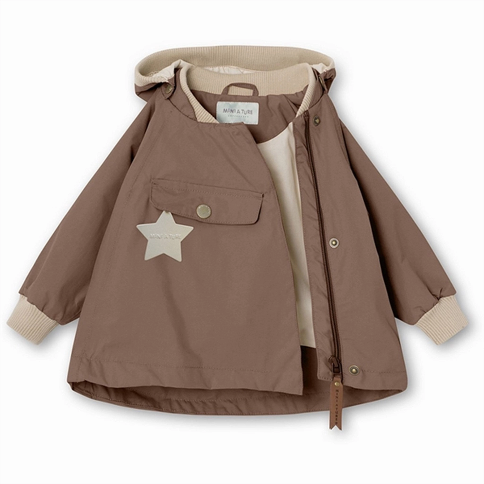 MINI A TURE Wai Spring Jacket Brownie Breathable Lining Anti Static Treatment
