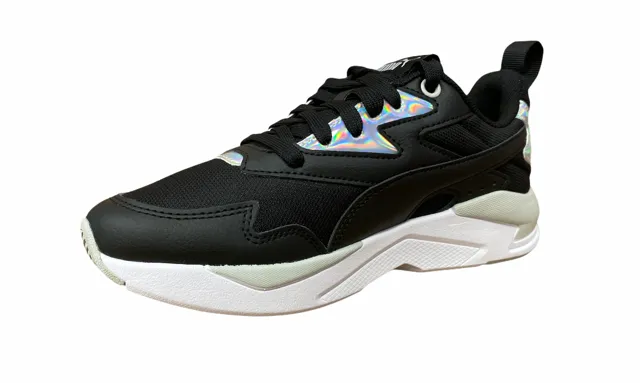 Puma scarpa sneakers da donna  X-Ray Lite Metallic 368858 04 nero bianco viola waterproof - construction shoes