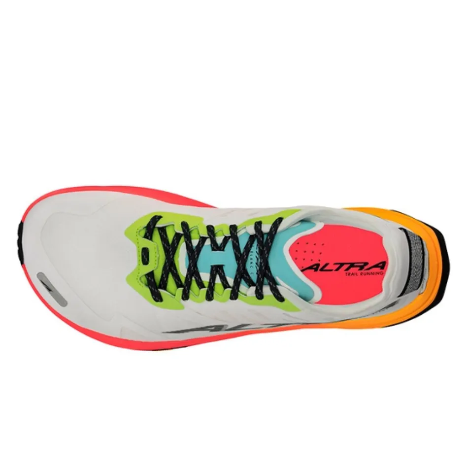 Altra Men's Mont Blanc Carbon Trail Running Shoes in White/Orange AW25 Senior runner