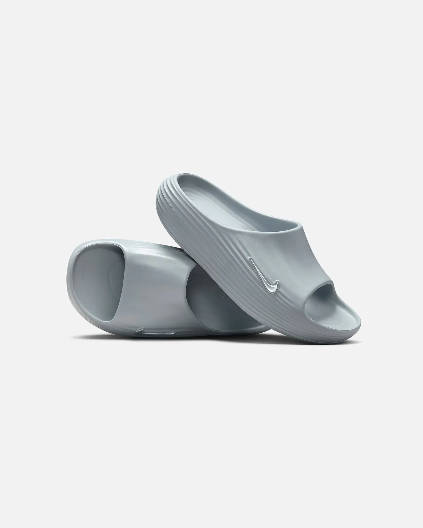 Nike ReactX Rejuven8 Slides Grey/Grey Instant Footwear Fit Chill Fit Footwear