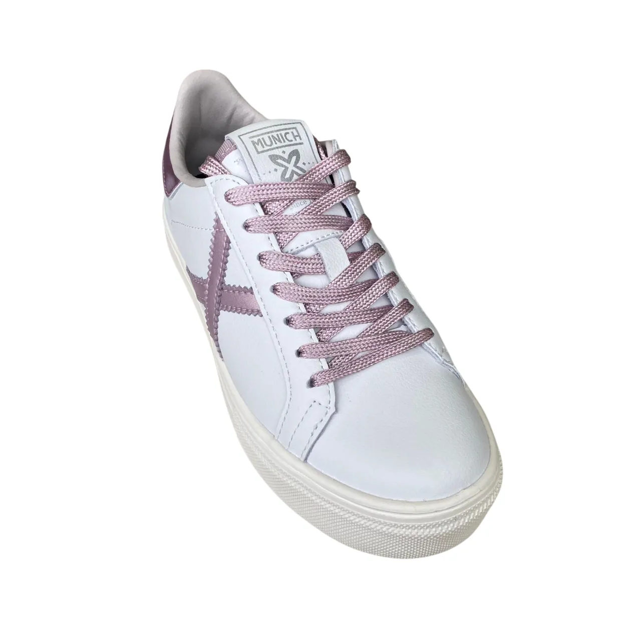 long - distance capable Slippery Surface Running Munich scarpa sneakers da donna Rete Sky 76 8085076 bianco-rosa