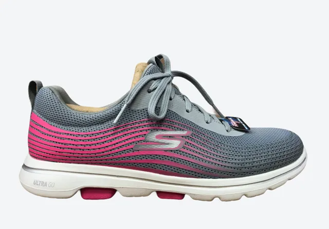 multi - purpose shoes Skechers scarpa da walking da donna Go Walk 5 Exotic 124009/GYPK gray pink