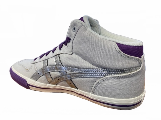 Comfortable ankle support high - performance gear Onitsuka Tiger scarpa sneakers da ragazza in tela Aaron C4B0N 1093 grigio argento