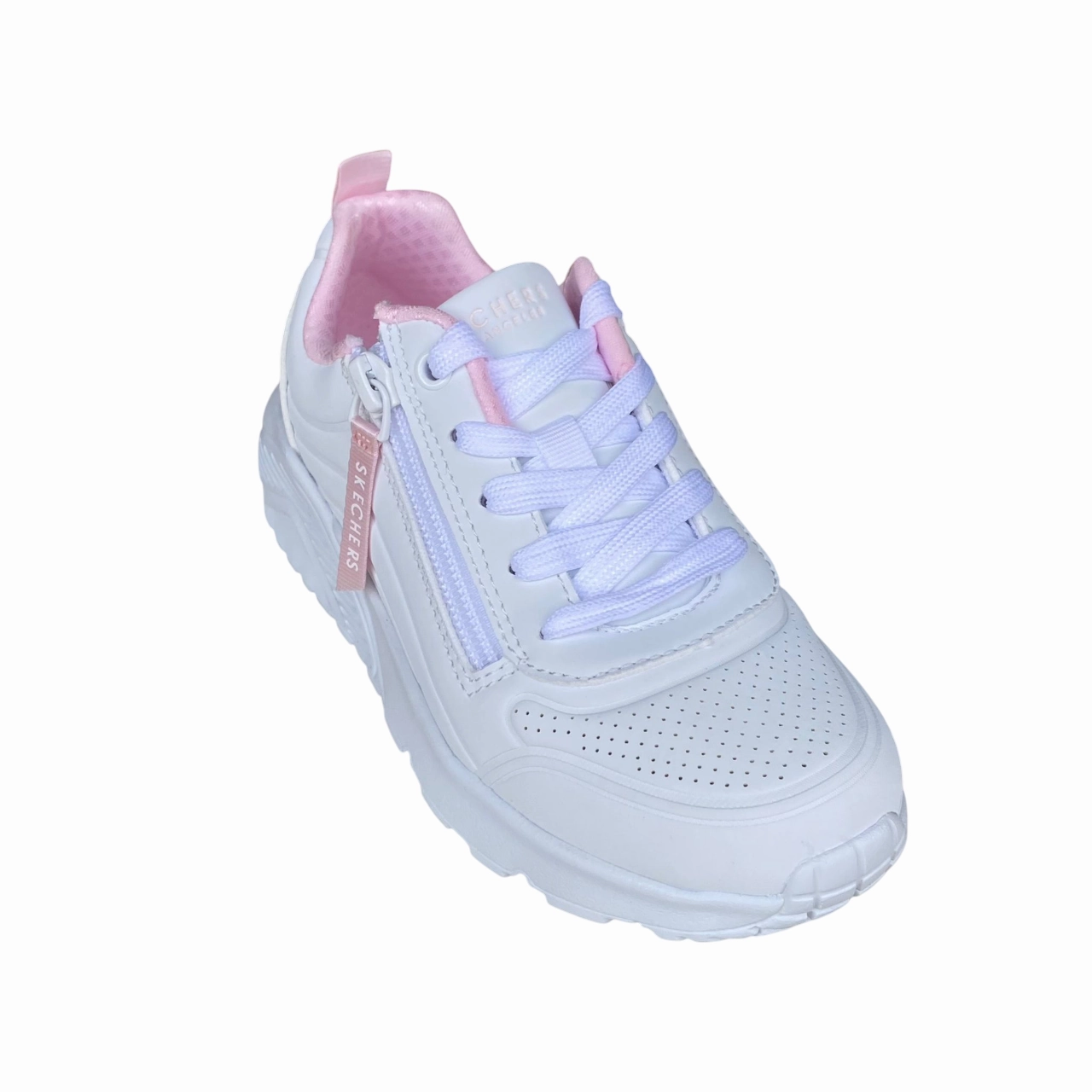 Skechers scarpa sneakers da junior Uno Lite Easy Zip 310387L/WHT bianco competitive - level shoes Brooks Ghost