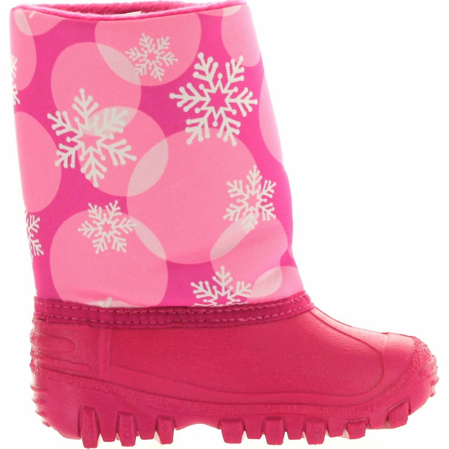 Kid's Teddy Snowflake Boots In Pink High   Quality Tension Free Lacing