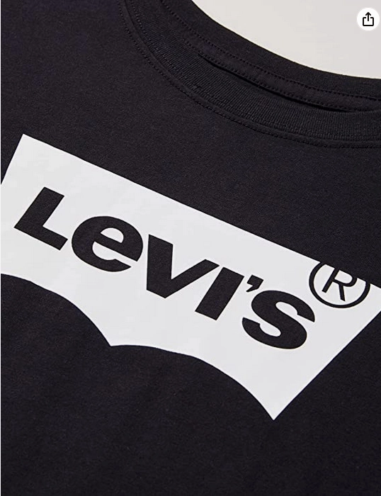 Holiday Wear Levi's Kids T-shirt da ragazza  LVG Light Bright Cropped Tee 4E0220 023 black