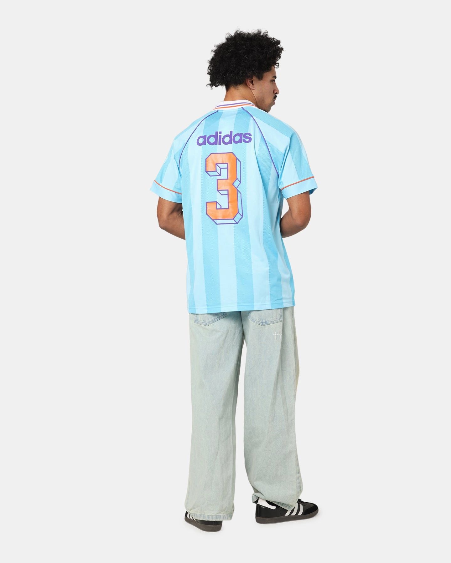 Adidas Jacquard Jersey Cyan Flexible Design Quick Recovery Fabric