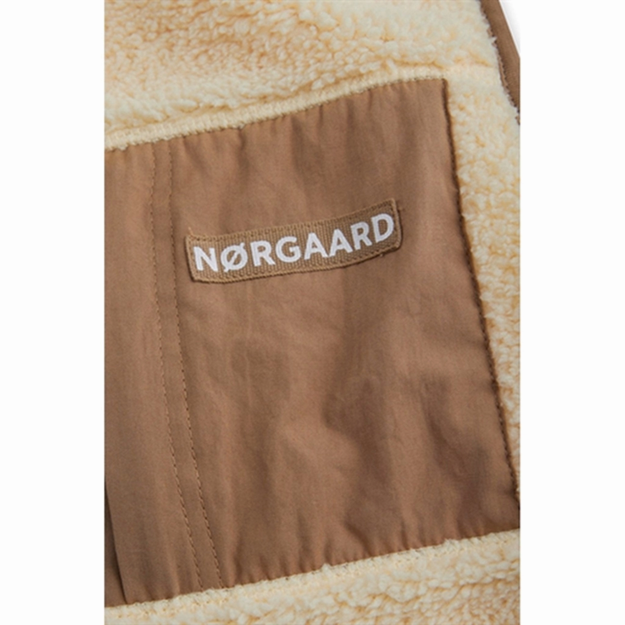 Reinforced Shoulder Panels Bonded Seam Technology Mads N?rgaard Teddy Fleece Vilads Vest Vanilla Custard