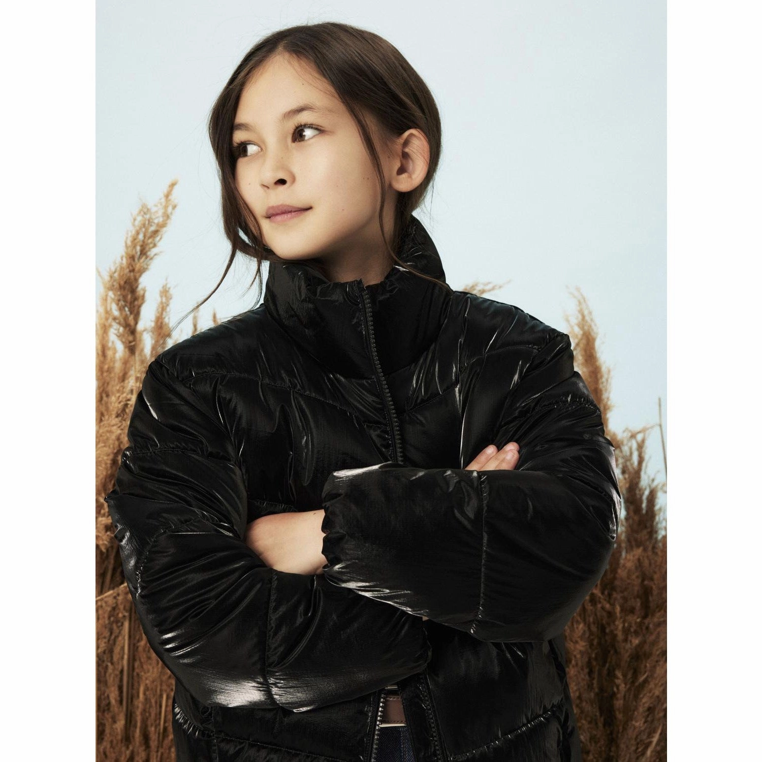 Name It Black Nkfmanon Puffer Jacket Anti Pilling Surface Treatment SoftInnerLayer