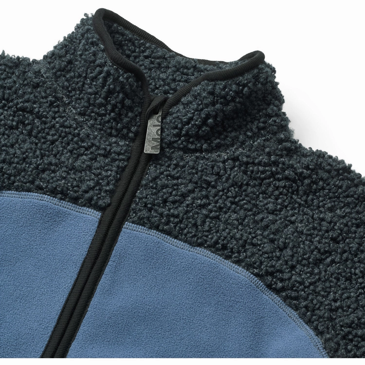 Molo Night Navy Ulani Fleece Jacket Active Style Leather Bits