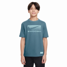 Nike maglietta manica corta junior in Dri-Fit HJ3743-006 blu cobalto Comfort Design