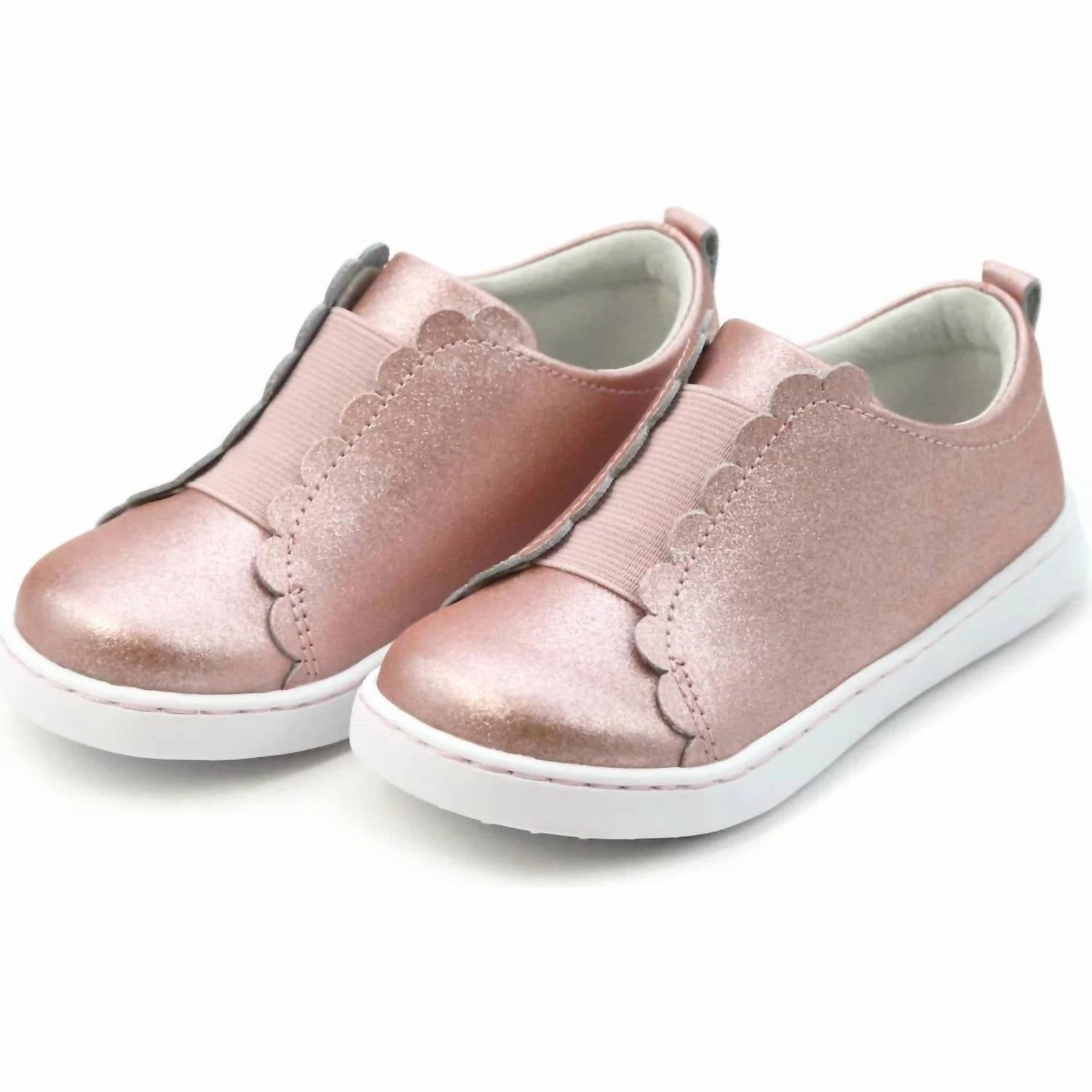 Girl's Phoebe Slip On Sneaker In Glitter Pink Ankle friendly