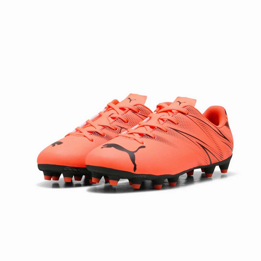 Puma - Kids' (Preschool & Junior) Attacanto Firm/Artificial Soccer Cleats (107480 14) CushionedInsole Impact Diffusion Plate