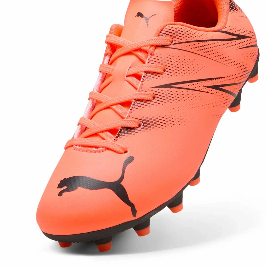 Puma - Kids' (Preschool & Junior) Attacanto Firm/Artificial Soccer Cleats (107480 14) Lockdown Heel Slip Resistant Surface