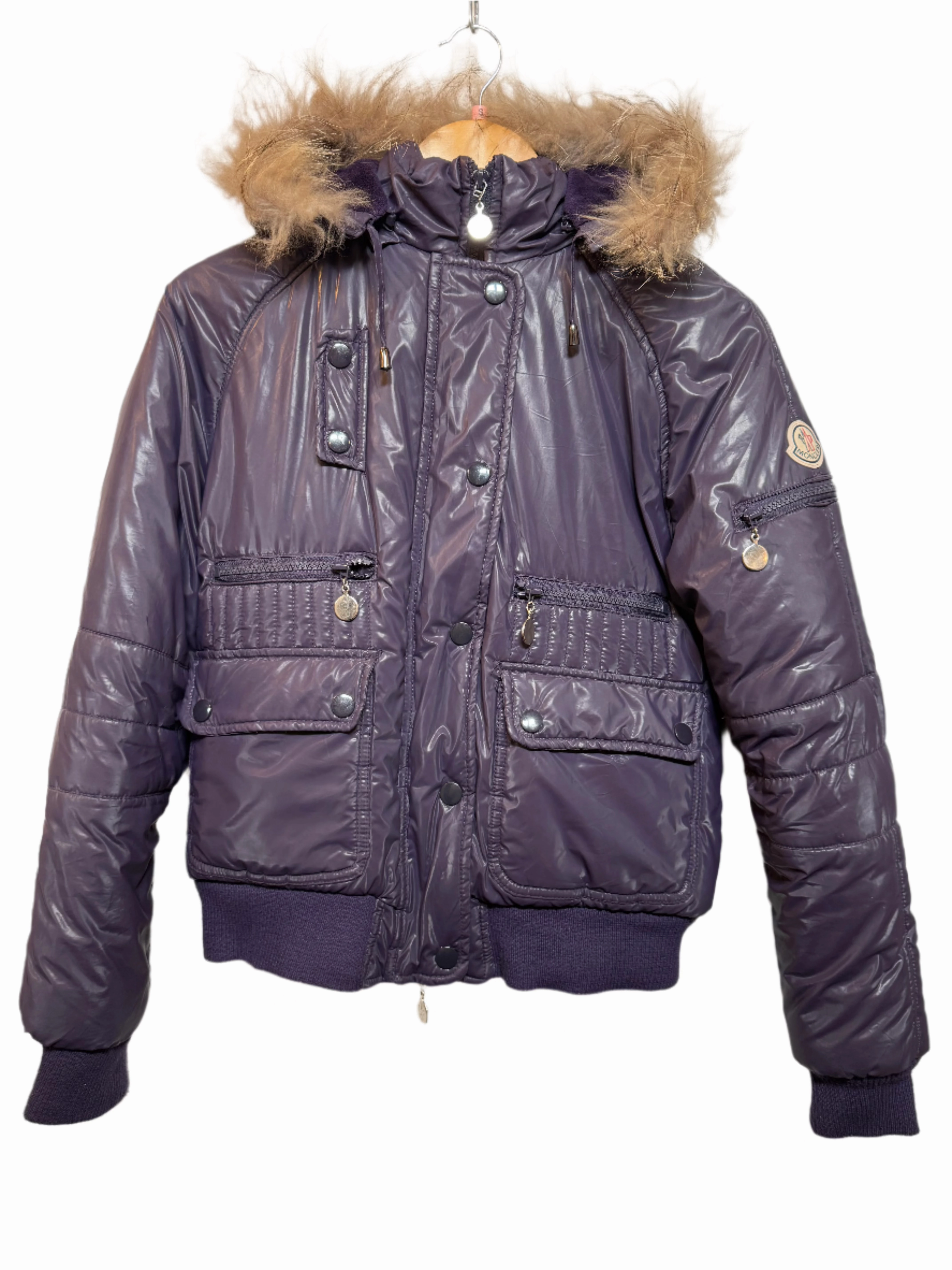 Lightweight Moncler Shiny Puffer Jacket (Women??s Size S)