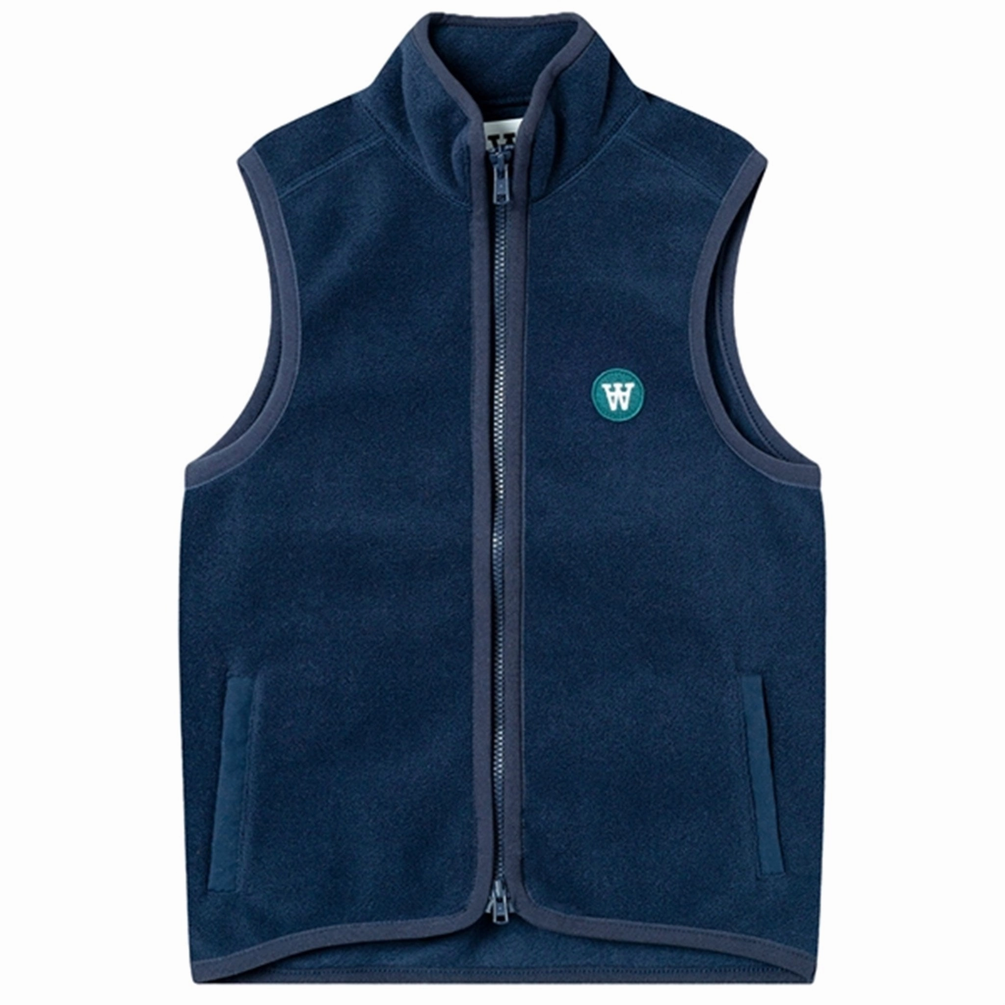 Outdoor Activity Lightweight Polyester Blend Wood Wood Eternal Blue Jed Zip Fleece Gilet