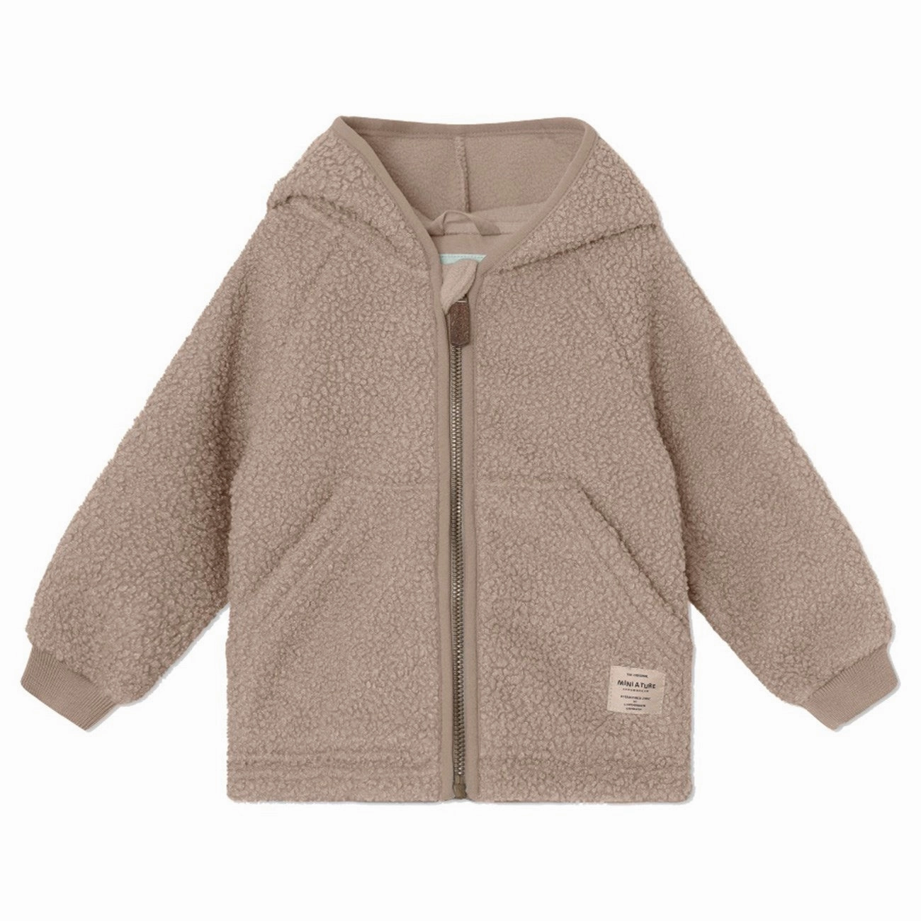 Breathable Layer Outdoor Adventure Wear Mini A ture Grey Brown Liff Teddy Fleece Jacket