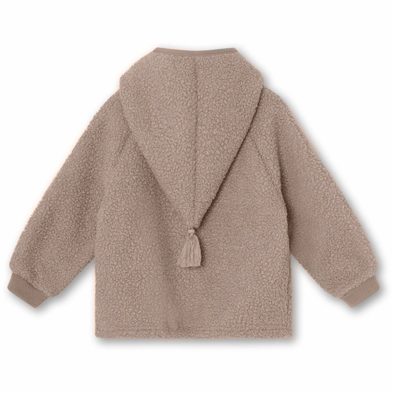 Mini A ture Grey Brown Liff Teddy Fleece Jacket Durable AbrasionResistant Panels