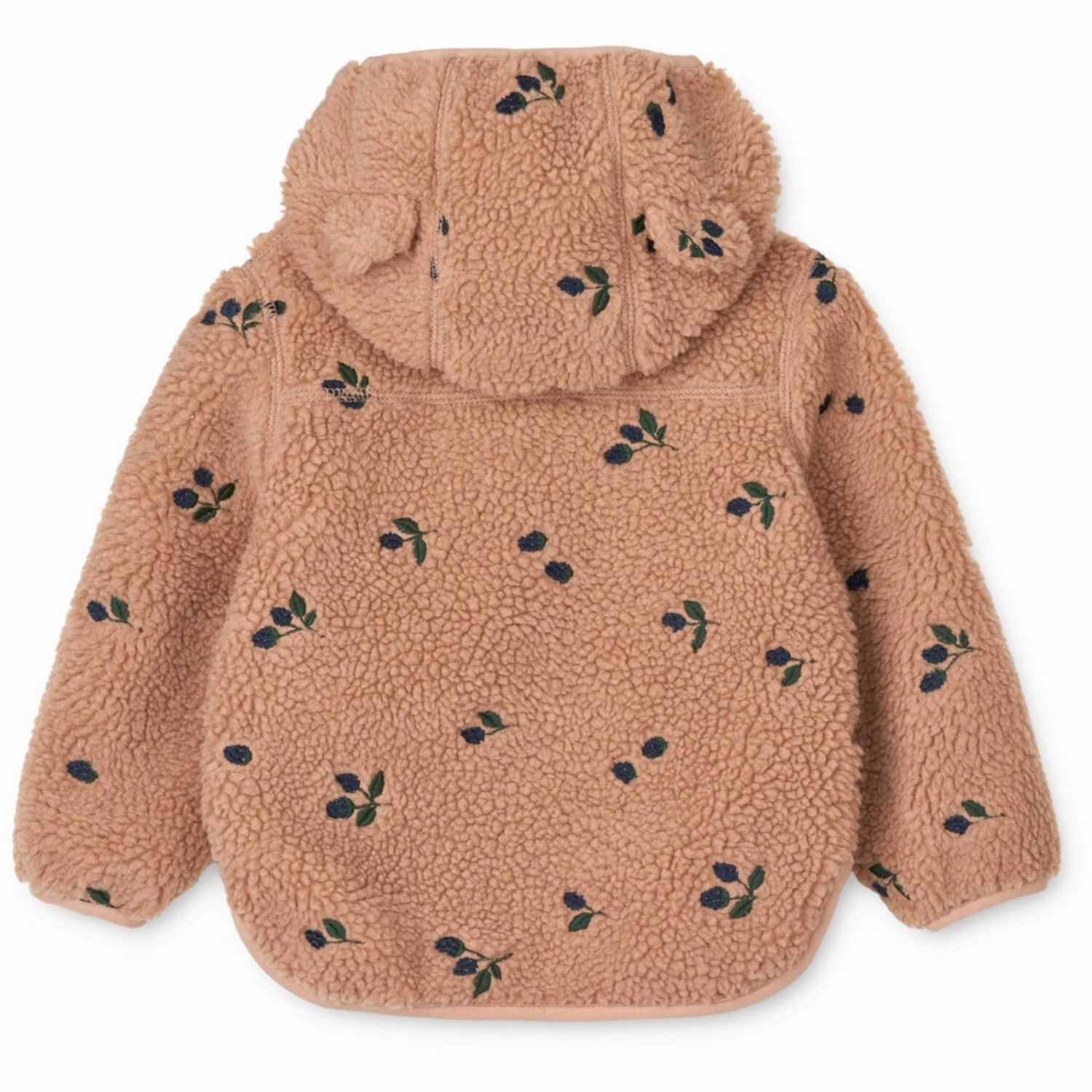 LIEWOOD Berry / Pale Tuscany / Embroidery Mara Pile Jacket With Ears Vegan Safe
