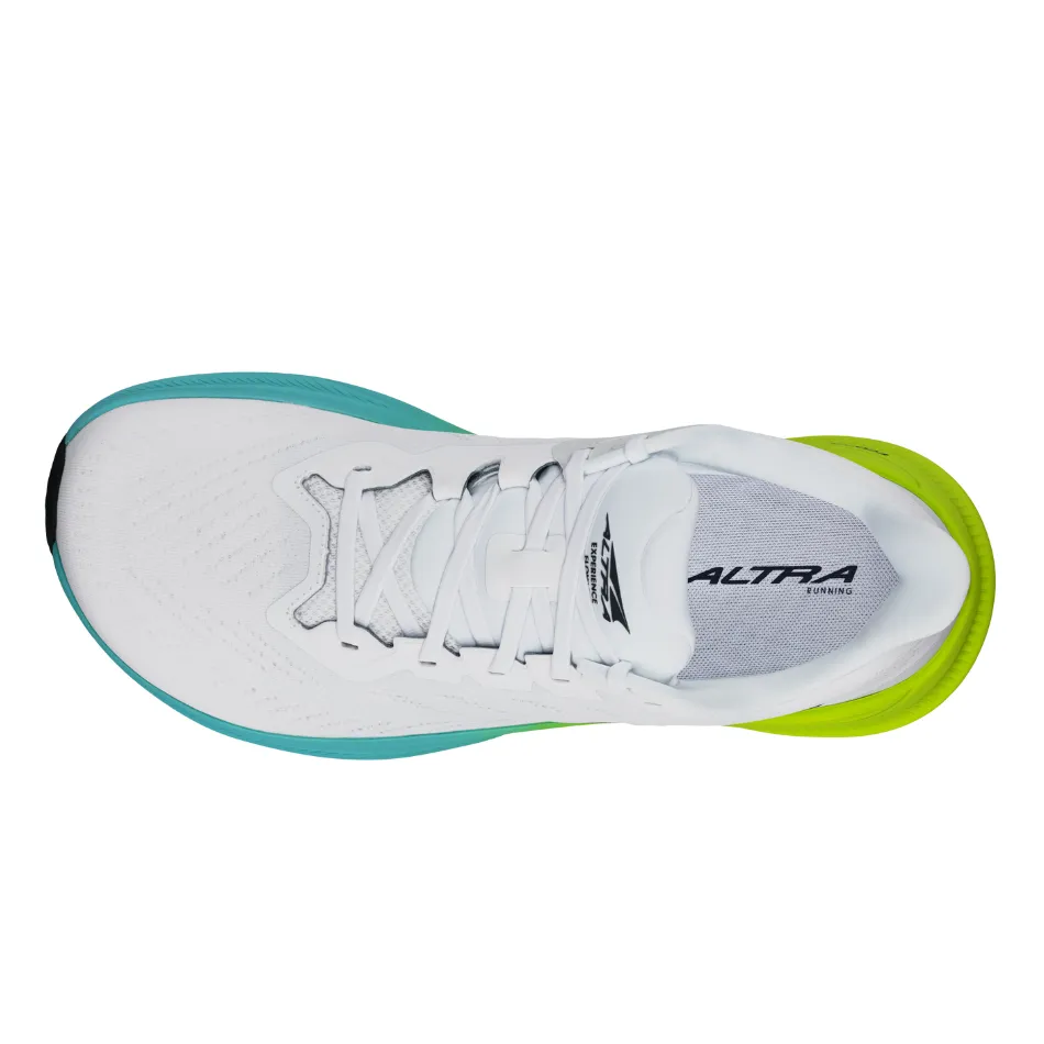 Pressure Dispersion running shoes with air cushion Altra Men's Experience Flow 2 Running Shoes in White/Lime AW25