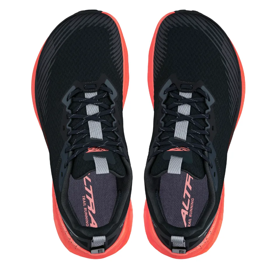 Altra Men's Experience Wild 2 Trail Running Shoes in Coral/Black AW25 Natural Motion Technology high - intensity running option