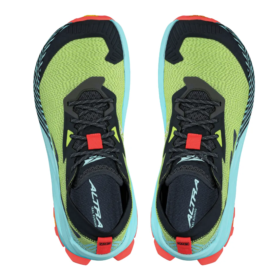Flyknit Construction Altra Men's Olympus 275 Trail Running Shoes in Black/Yellow AW25