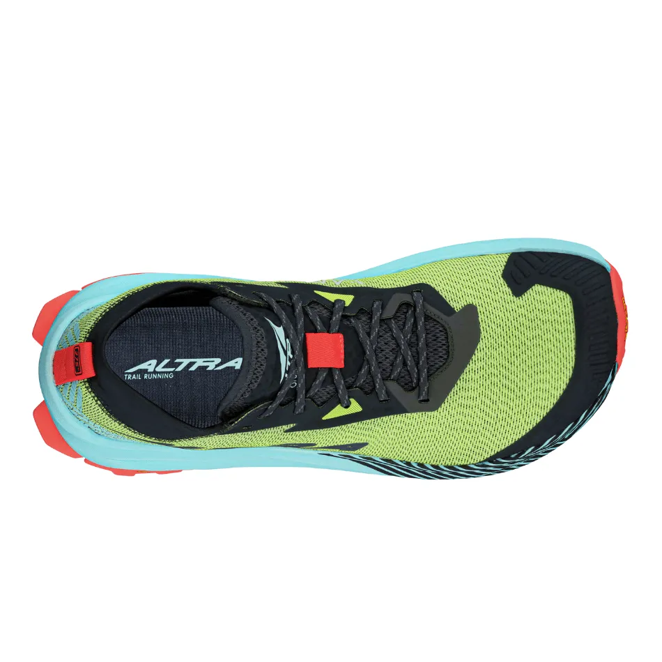 Altra Men's Olympus 275 Trail Running Shoes in Black/Yellow AW25 competition equipment amateur runner