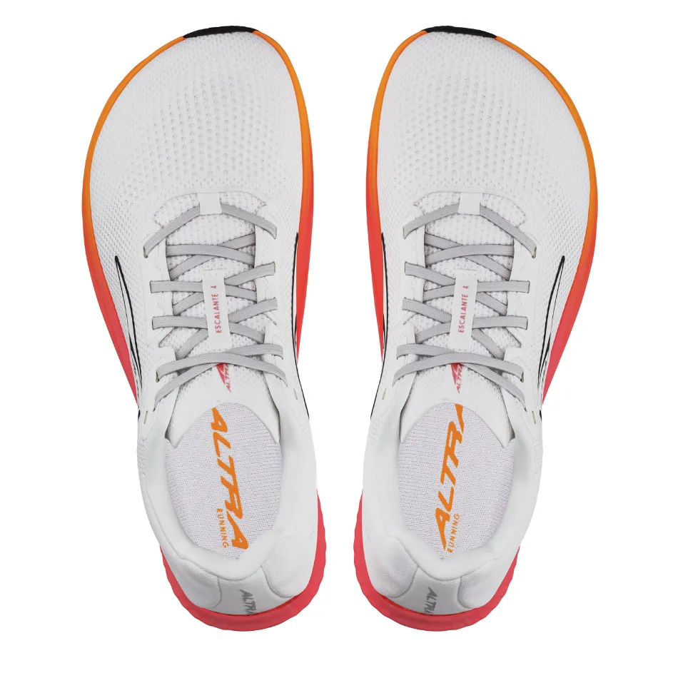 Comfort collar Altra Women's Escalante 4 Running Shoes in White/Orange AW25