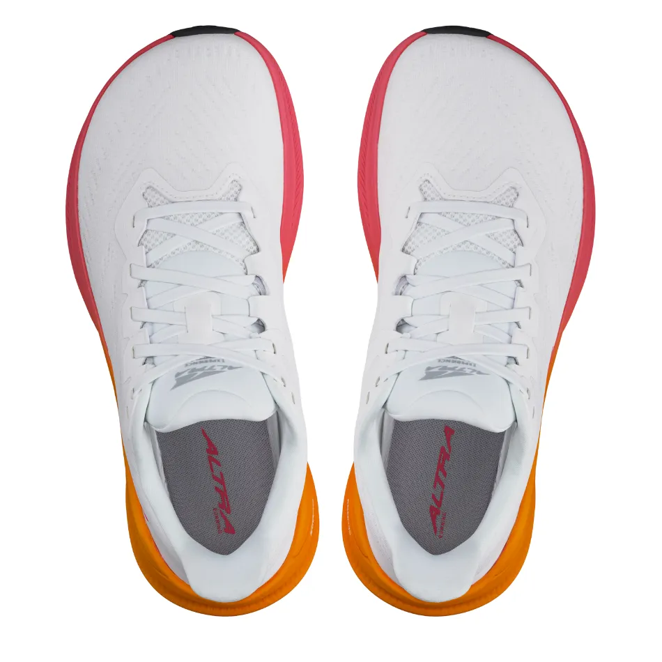 High Rebound Foam Minimalist Altra Women's Experience Flow 2 Running Shoes in White/Orange AW25