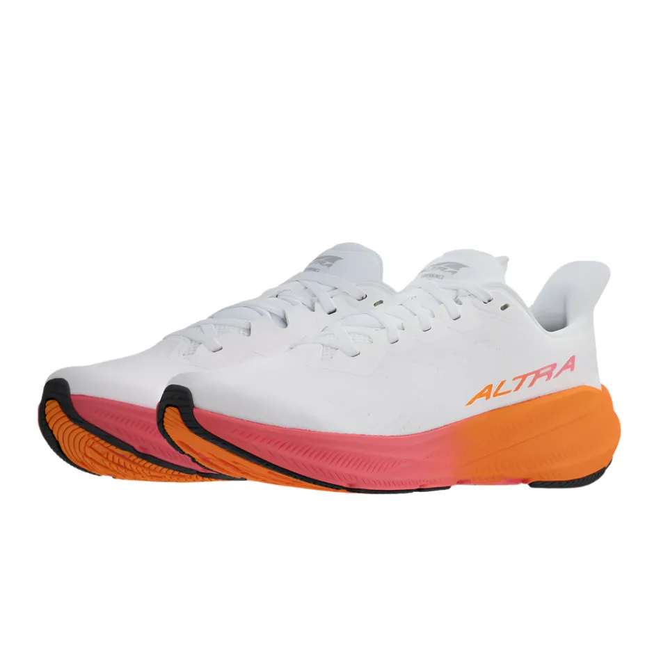 Breath Option Altra Women's Experience Flow 2 Running Shoes in White/Orange AW25