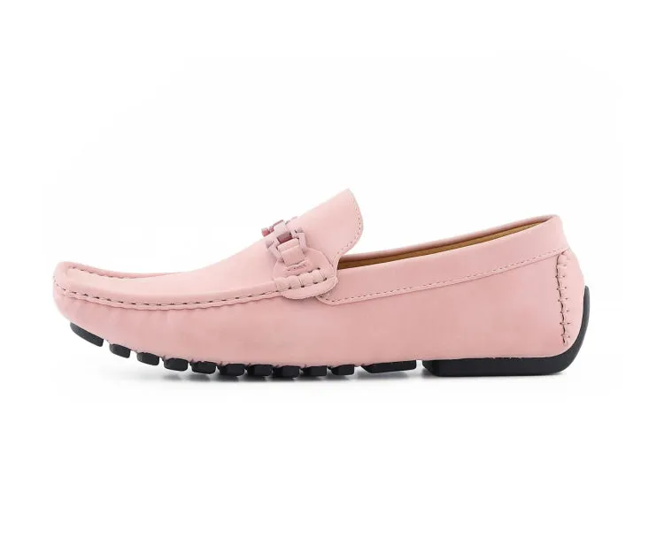 Amali Dysion Pink Men's Vegan Leather Dress Shoes