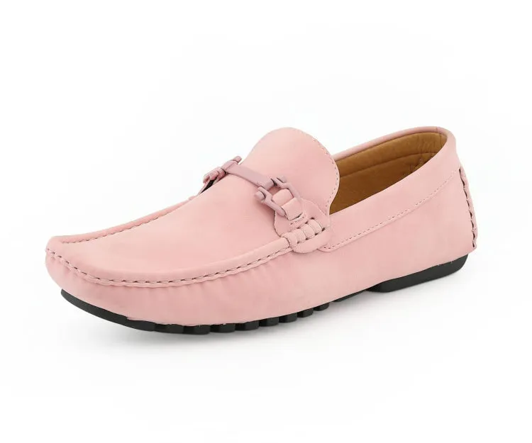 Amali Dysion Pink Men's Vegan Leather Dress Shoes