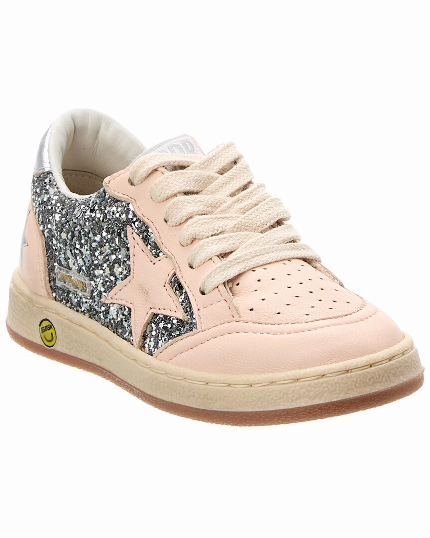 Golden Goose Ballstar Leather & Glitter Sneaker Comfort Insole