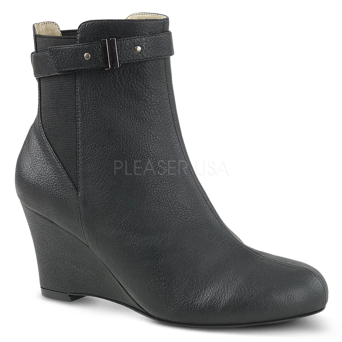 Ankle Boot with 3-inch Wedge Heel 3-colors PS-KIMBERLY-102