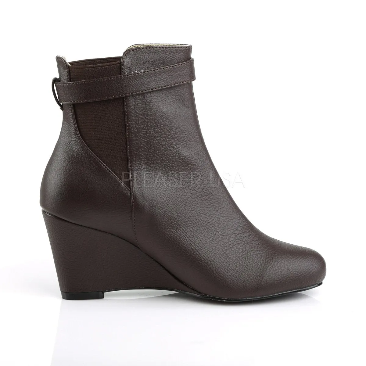 Ankle Boot with 3-inch Wedge Heel 3-colors PS-KIMBERLY-102