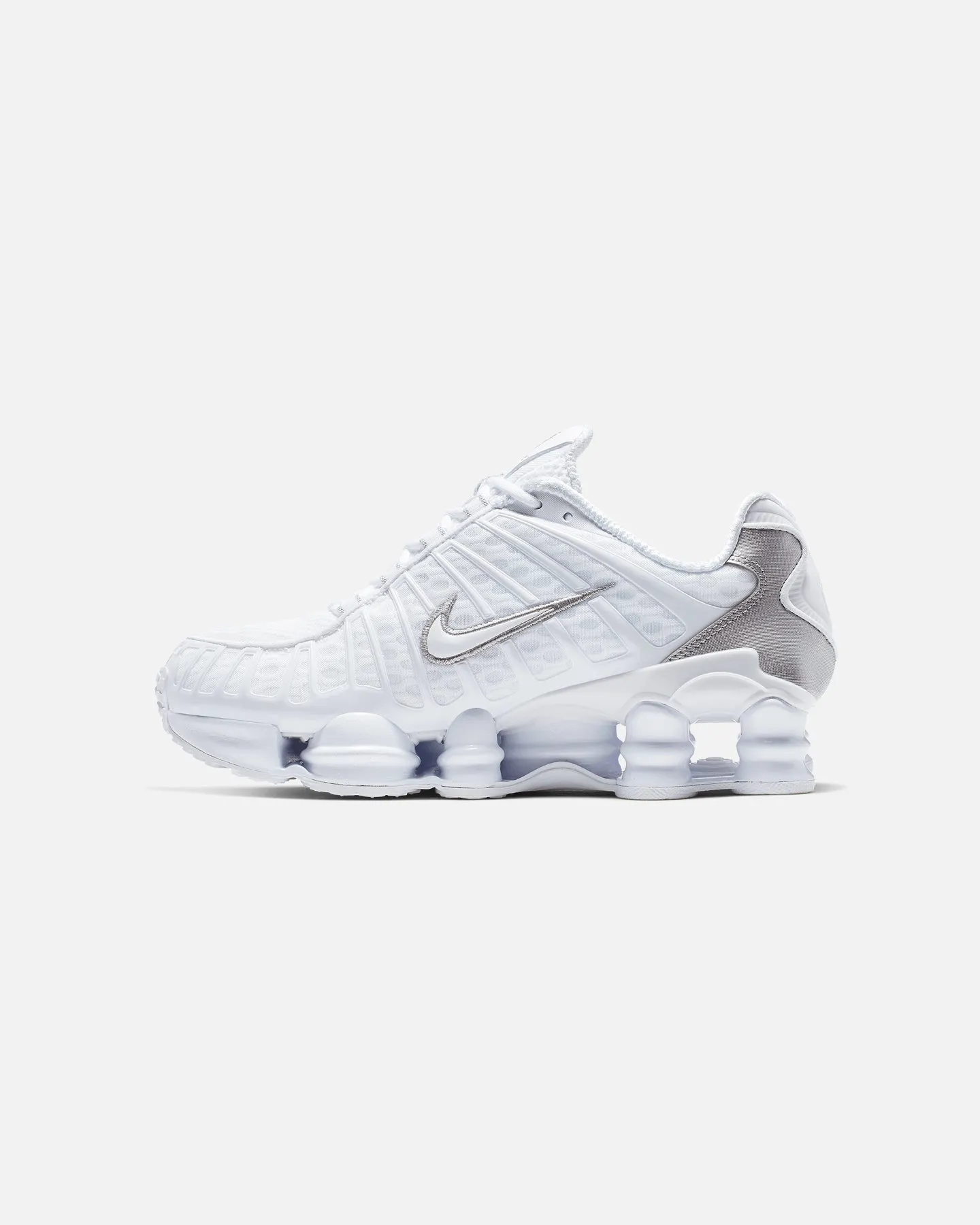 Nike Women's Shox TL White/White check - design shoes
