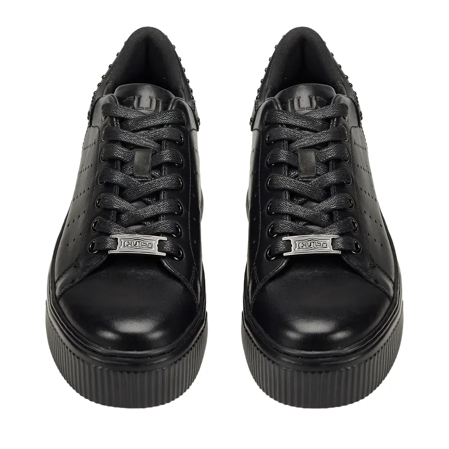 Cult scarpa sneakers da donna in pelle  con borchie Perry 4236 nero Moisture Wicking Lining
