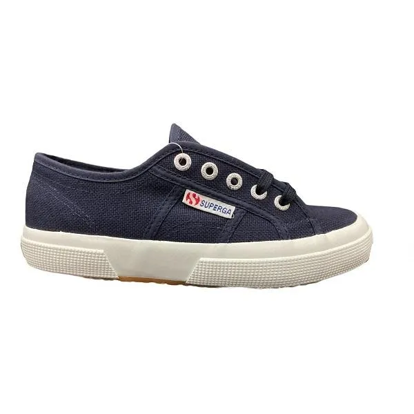 Superga sneakers da donna 2750 COTU S000010 F43 blu flexible fabric shoes Ergonomic Heel