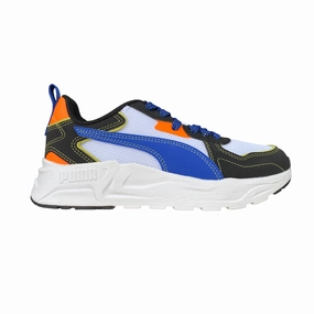 Puma scarpa da ginnastica da ragazzo Trinity Lite Starblitz 400662-02 blianco-blu sports event