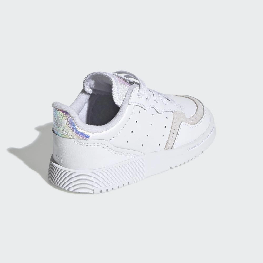 adventure running shoe allure Heat Dissipation Technology Adidas Originals scarpa sneakers da bambino Supercourt CF I EG9083 bianco