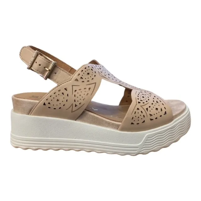 Recycled Components Stylish Design Stonefly Sandalo casual da donna Parky 13 217482 1 F7 mandorla tostata