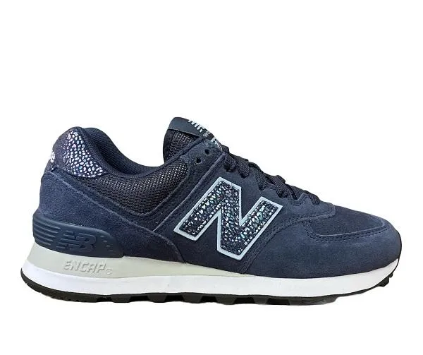 New Balance scarpa sneakers da donna WL574AM2 blu Torsional Stability Plate running for religious events