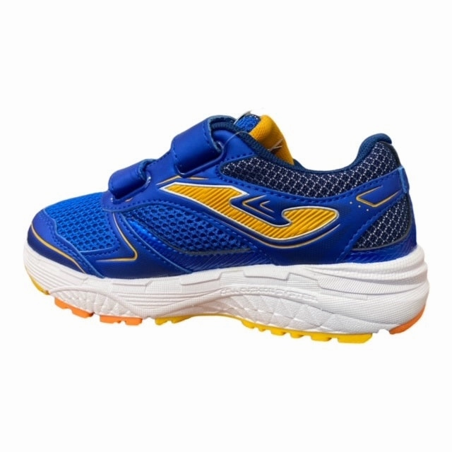 Joma scarpa da ragazzo con strappi Vitaly Jr 2204 royal-orange fluor kickboxing shoes