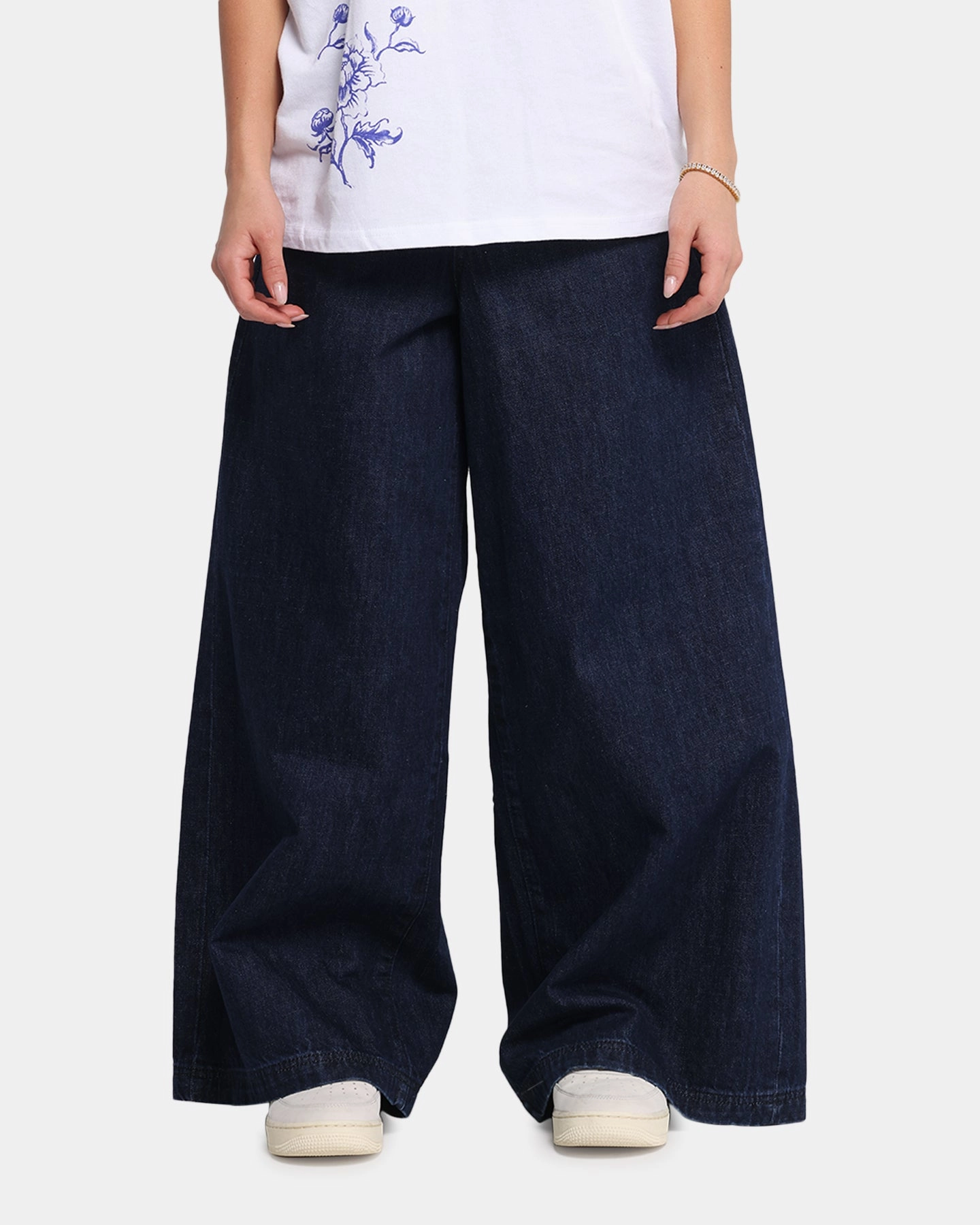 Work Comfort High Durability Thread Loiter Skate Jeans Dark Indigo