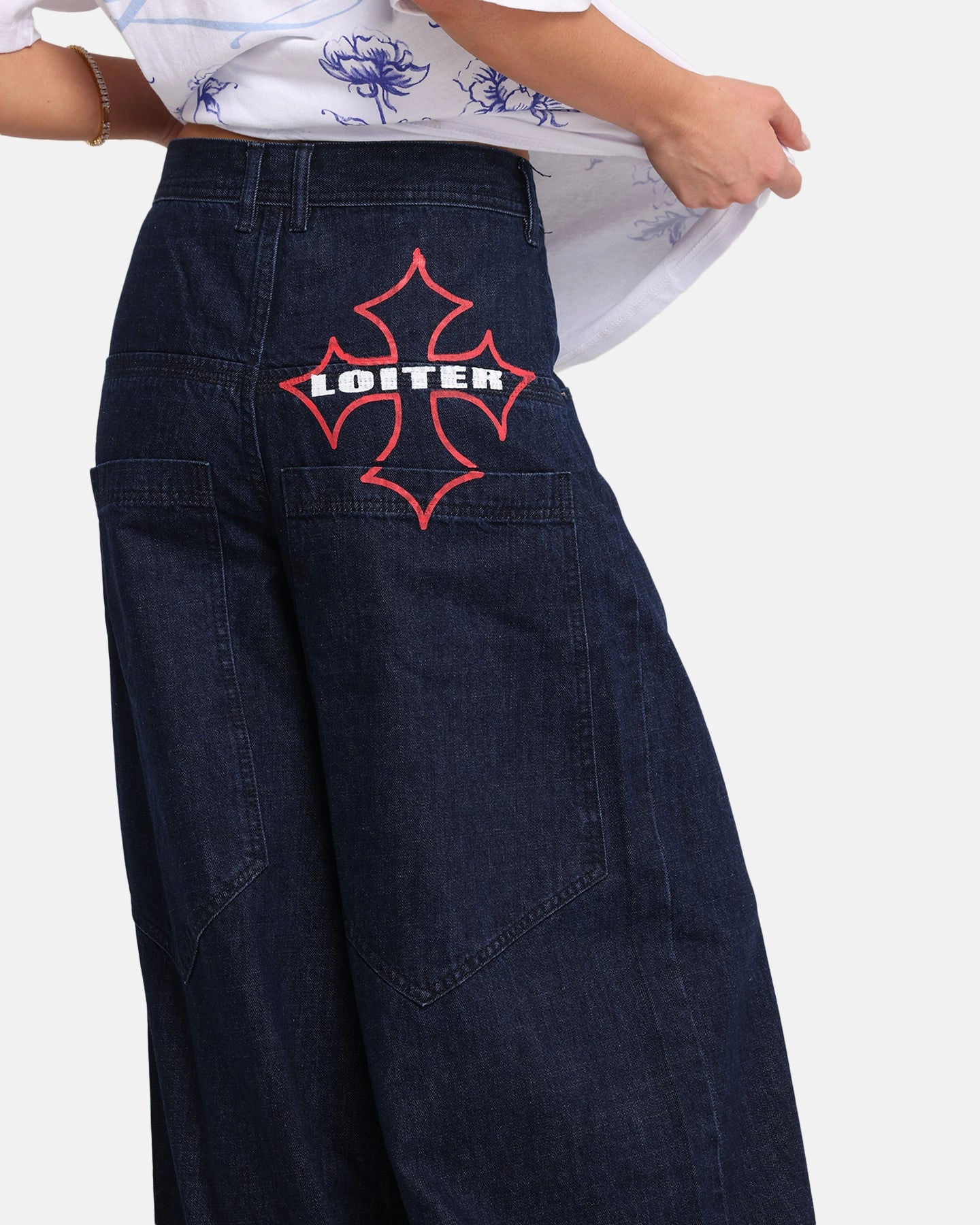 Loiter Skate Jeans Dark Indigo Premium Look