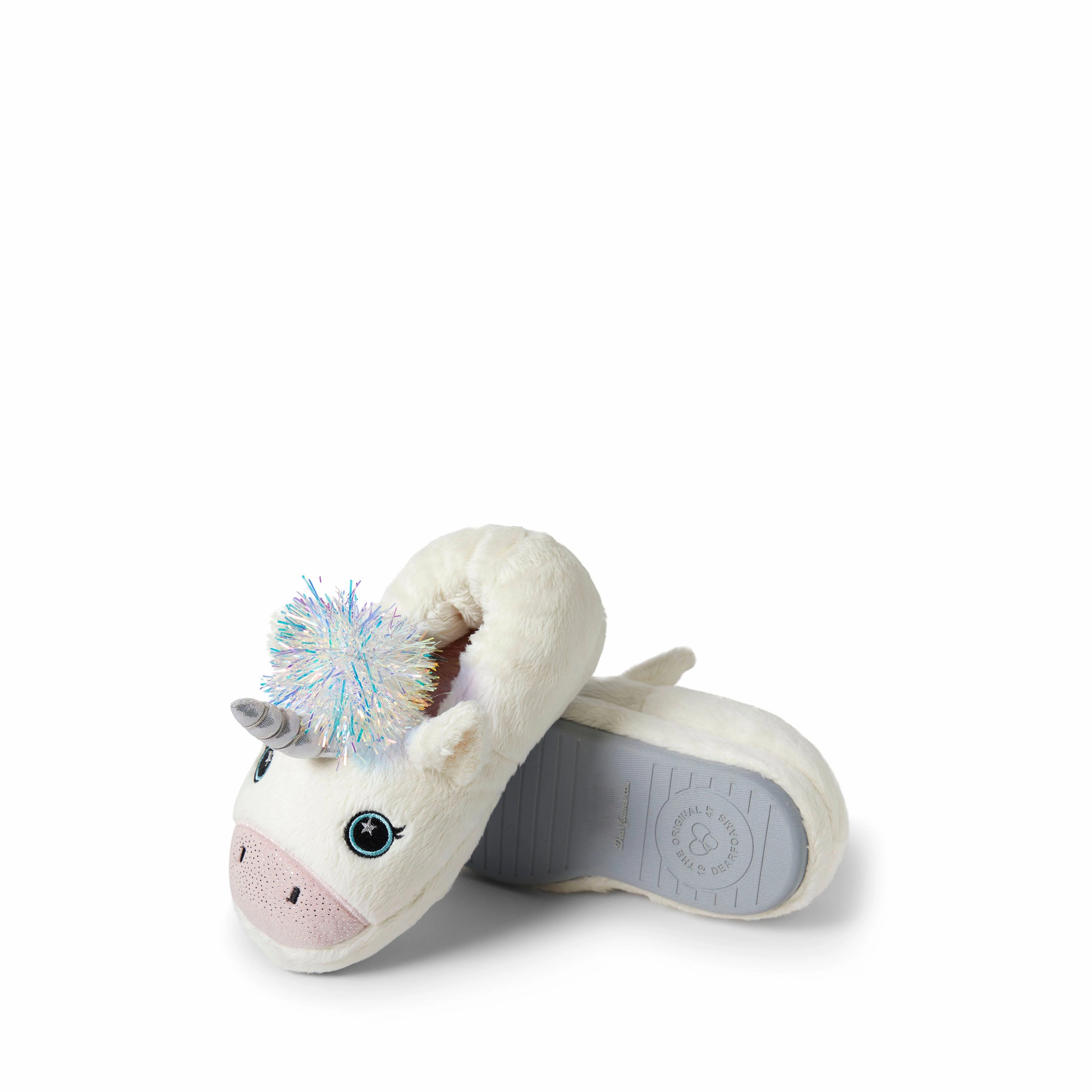 Dearfoams Kid's Emery Critter Closed Back Animal Slipper Shock Dispersing Layer