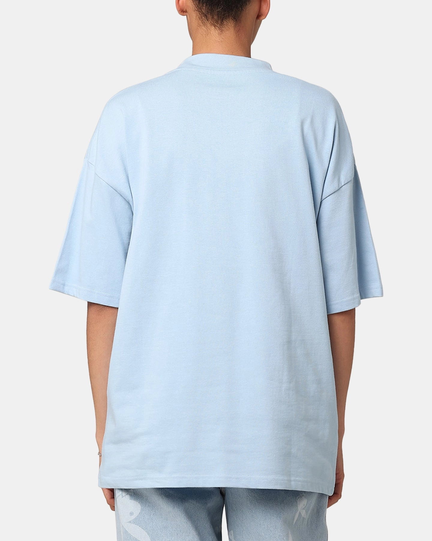 adults' Culture Kings Oversized Blank T-Shirt Light Blue