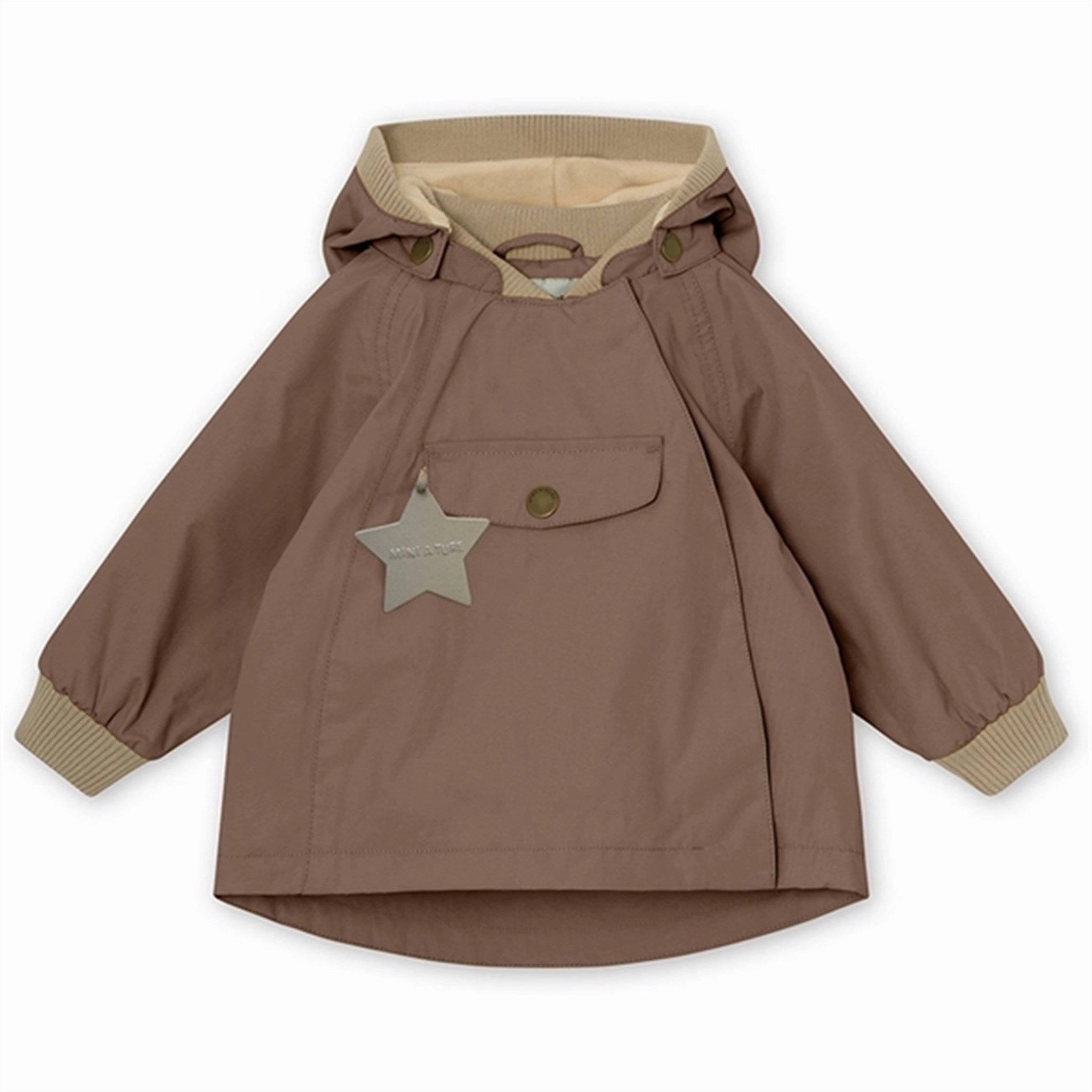 Easy Fit Convertible Cuff System MINI A TURE Wai Spring Jacket w/Fleece Lining Brownie
